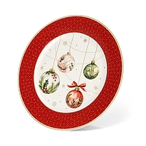 Тарелка фарфоровая 20,4 см Christmas balls арт. 13344