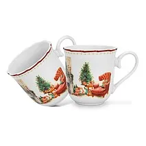Фарфоровые кружки 2 шт / 350 мл Christmas eve арт. 16033