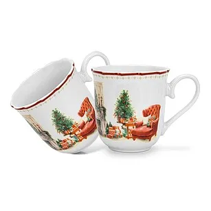 Фарфоровые кружки 2 шт / 350 мл Christmas eve арт. 16033