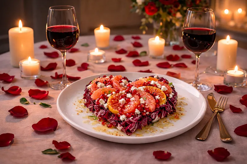 Салат в виде сердца: Романтический рецепт на 14 февраля