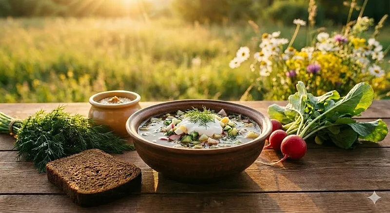 Идеальный рецепт окрошки на квасе