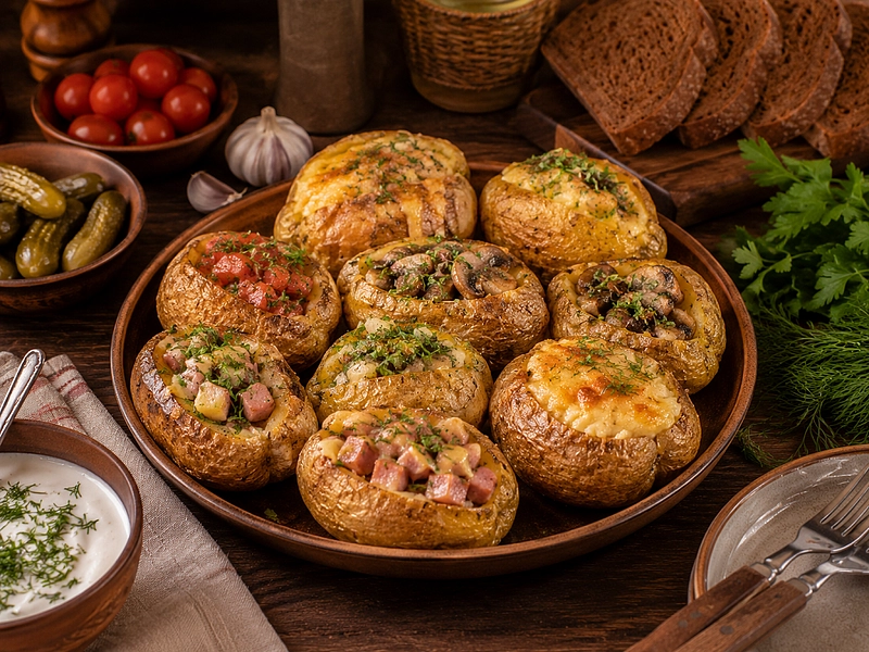 Крошка-картошка: рецепт с разными начинками