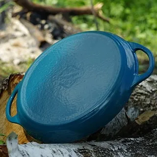 Сковорода-гриль чугунная эмалированная 30 см арт. 4044