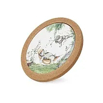 Подставка под горячее из пробкового дерева и доломита 20 см Forest tales арт. 0166
