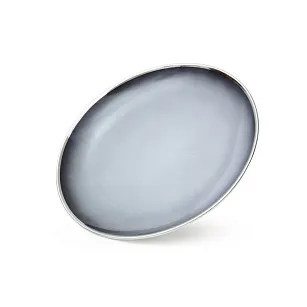 Тарелка фарфоровая 23 см Elegante gray арт. 13713
