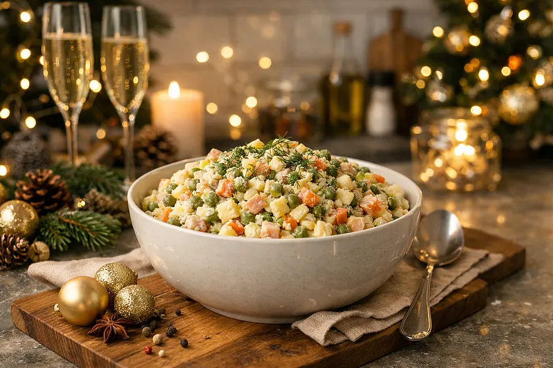 Салат Оливье: Новогодний символ на вашем столе