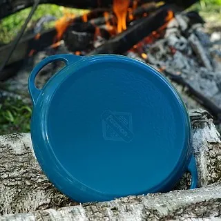 Сковорода-гриль чугунная эмалированная 30 см арт. 4044