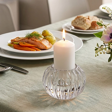 Подсвечник двухсторонний для тонкой и чайной свечи 10 x 6,5 см арт. 13274