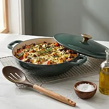 Жаровня 28 см / 3 л - эмалированный чугун Le Mans Green