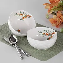 Фарфоровые миски 15 см / 2 шт Sea buckthorn