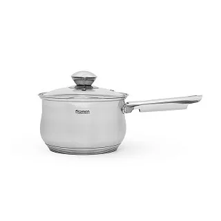 Ковш индукционный 16 см / 2,1 л с крышкой Felina (нерж. сталь)