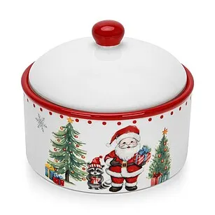 Банка для продуктов 15 х 12,5 см (доломит) Merry Christmas арт. 0359