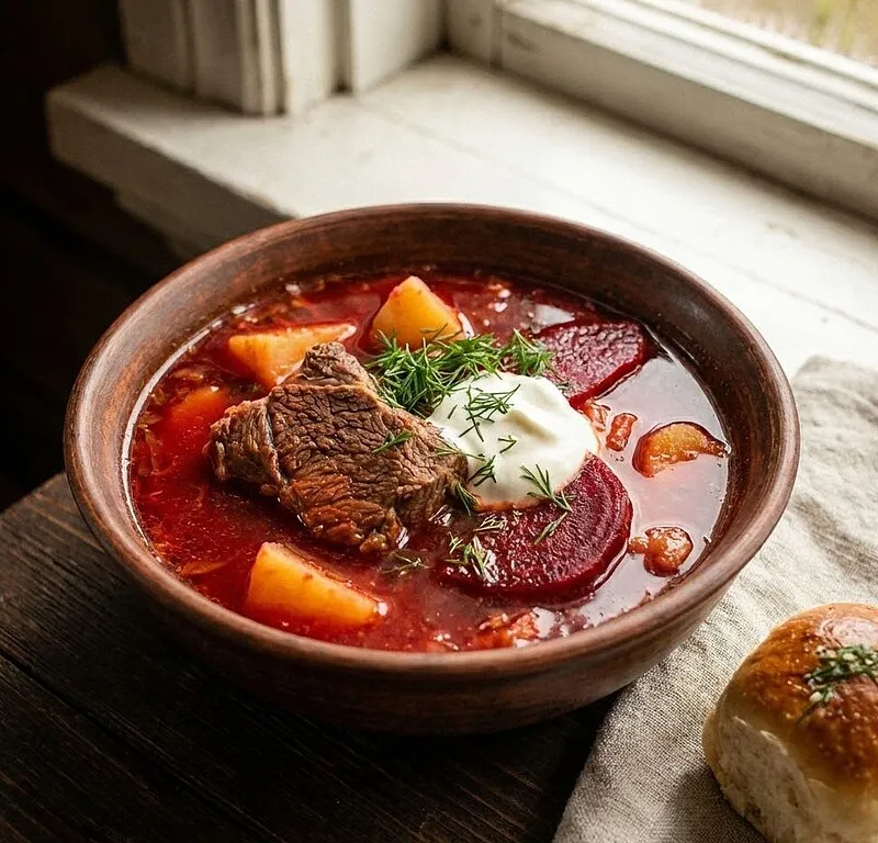 Классический украинский борщ: пошаговый рецепт как у бабушки