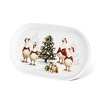 Фарфоровое блюдо 23,5 х 14 см Goose party