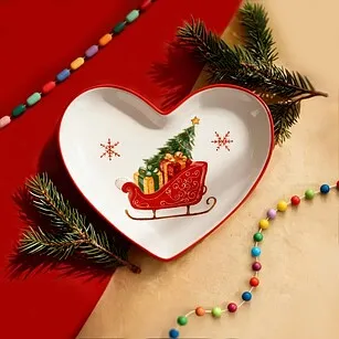 Блюдо сервировочное 19 см Merry Christmas арт. 0389
