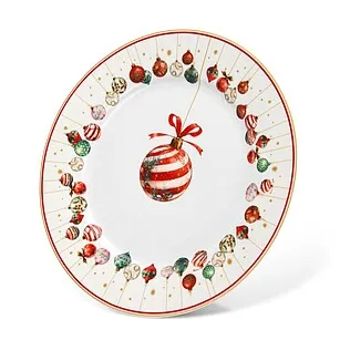 Тарелка фарфоровая 27 см Christmas balls