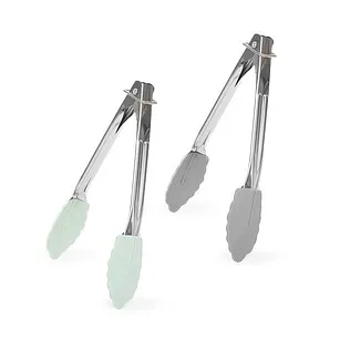 Щипцы кухонные 17 см (силикон / сталь) арт. 7718