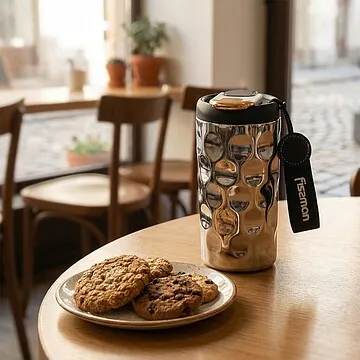 Термокружка с термодатчиком 410 мл (керамическое покрытие) арт. 19791