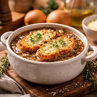 Луковый суп: рецепт французской классики с сырной шапкой