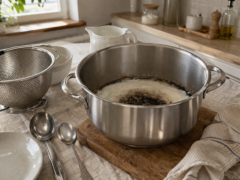 Как спасти подгоревшее молоко