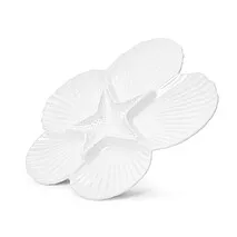 Менажница фарфоровая 32 см Sea shell