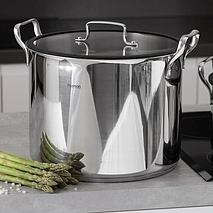 Кастрюля из нержавеющей стали индукционная 13 л / 28 см Fabia