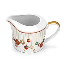 Сливочник фарфоровый 300 мл Christmas balls