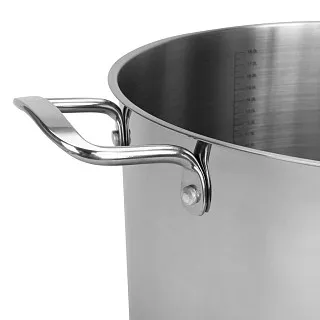 Кастрюля из нержавеющей стали 34 см / 19 л Esaad