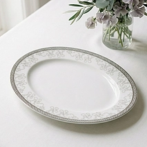 Блюдо сервировочное овальное 24 см Platina (фарфор)