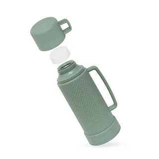 Термос для чая 1 л пластиковый со стеклянной колбой арт. 19854