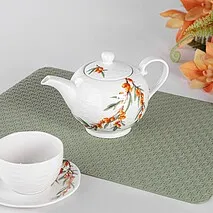 Чайник фарфоровый 700 мл Sea buckthorn