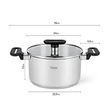 Кастрюля из нержавеющей стали 24 см / 5,6 л Mia