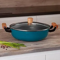 Сотейник 28 см / 4 л (эмалированный чугун) Seagreen