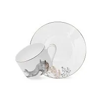 Чайная пара из фарфра 2 пр. / 300 мл Fox