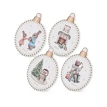 Подставки под горячее из пробкового дерева и доломита 4 шт / 10 см арт. 0159