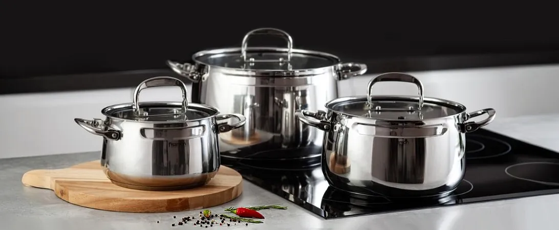 Кастрюли из нержавеющей стали