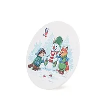 Подставка под горячее 20 см С Новым годом! (доломит) арт. 0177