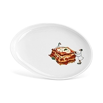 Оывльное блюдо из фарфора 23,6 х 14 см Bon appetit