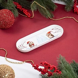 Фарфоровое блюдо 26 х 8,5 см Hedgehog