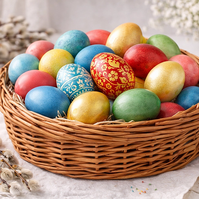 Как правильно красить яйца на Пасху