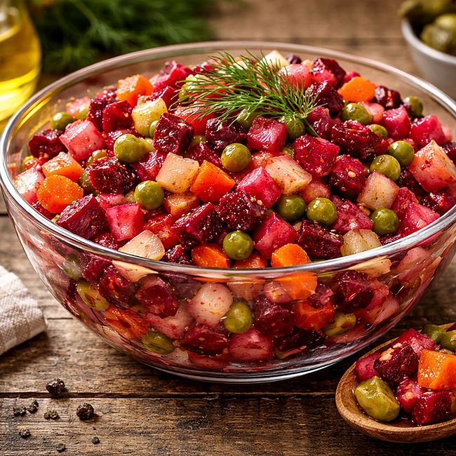 Винегрет: домашний рецепт пошагово