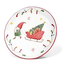 Тарелка плоская 20 см Merry Christmas арт. 0383