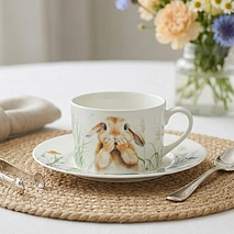 Чашка с блюдцем фарфор 200 мл Rabbit арт. 13726