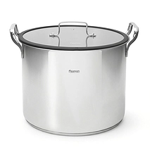 Кастрюля из нержавеющей стали индукционная 13 л / 28 см Fabia