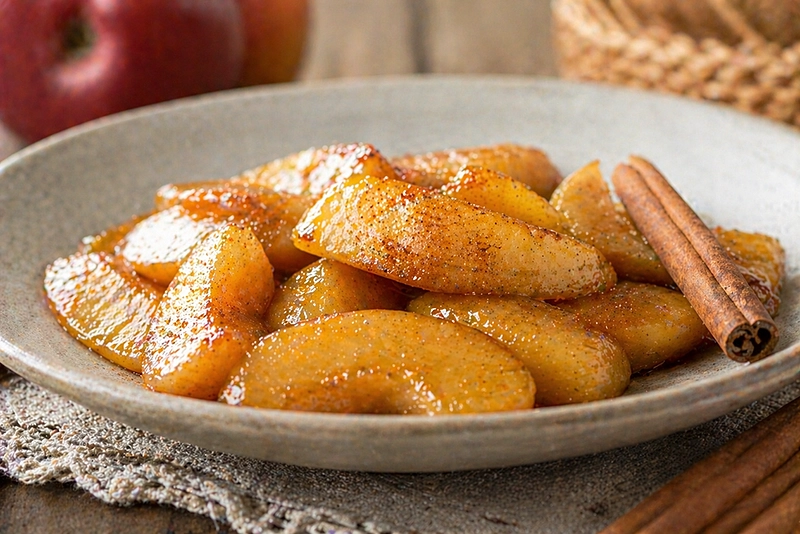 Карамелизированные яблоки: рецепт золотистых долек