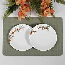Фарфоровые тарелки 20 см / 2 шт Sea buckthorn