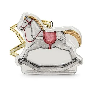 Елочная игрушка из доломита 5,4 х 5 см "Лошадка" арт. 0396