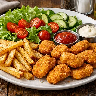 Куриные наггетсы: рецепт на сковороде и в духовке