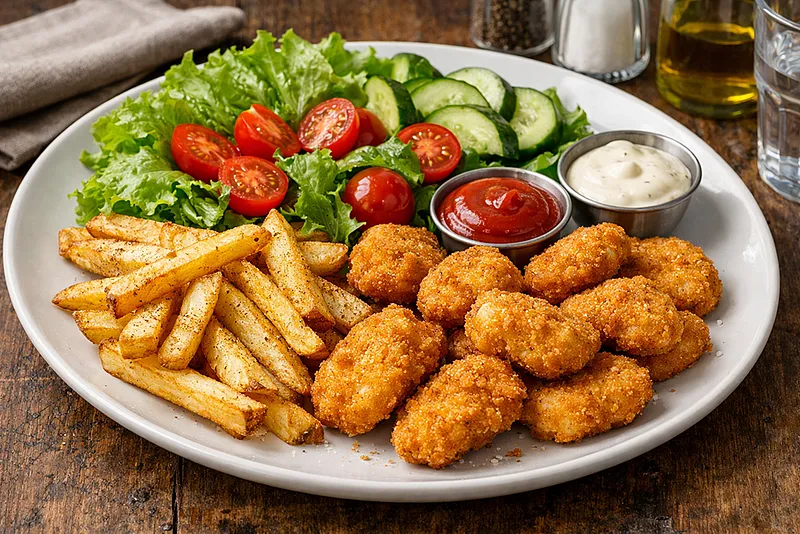 Куриные наггетсы: рецепт на сковороде и в духовке