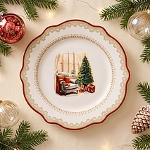 Тарелка из фарфора 20 см Christmas eve арт. 16027